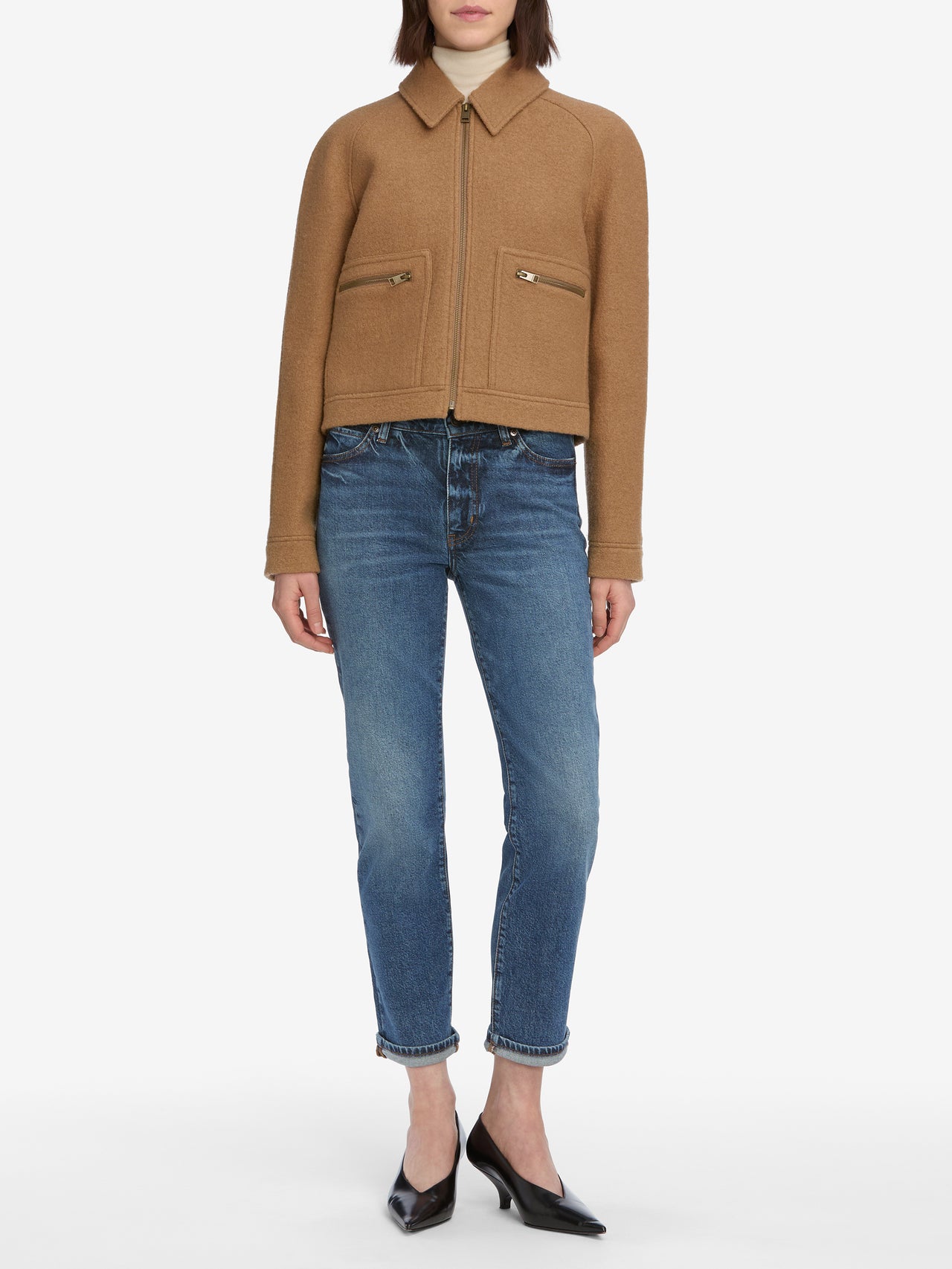 jeans full front view