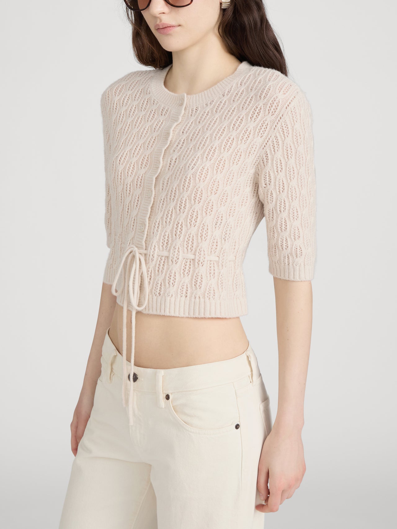 Sweater On model side