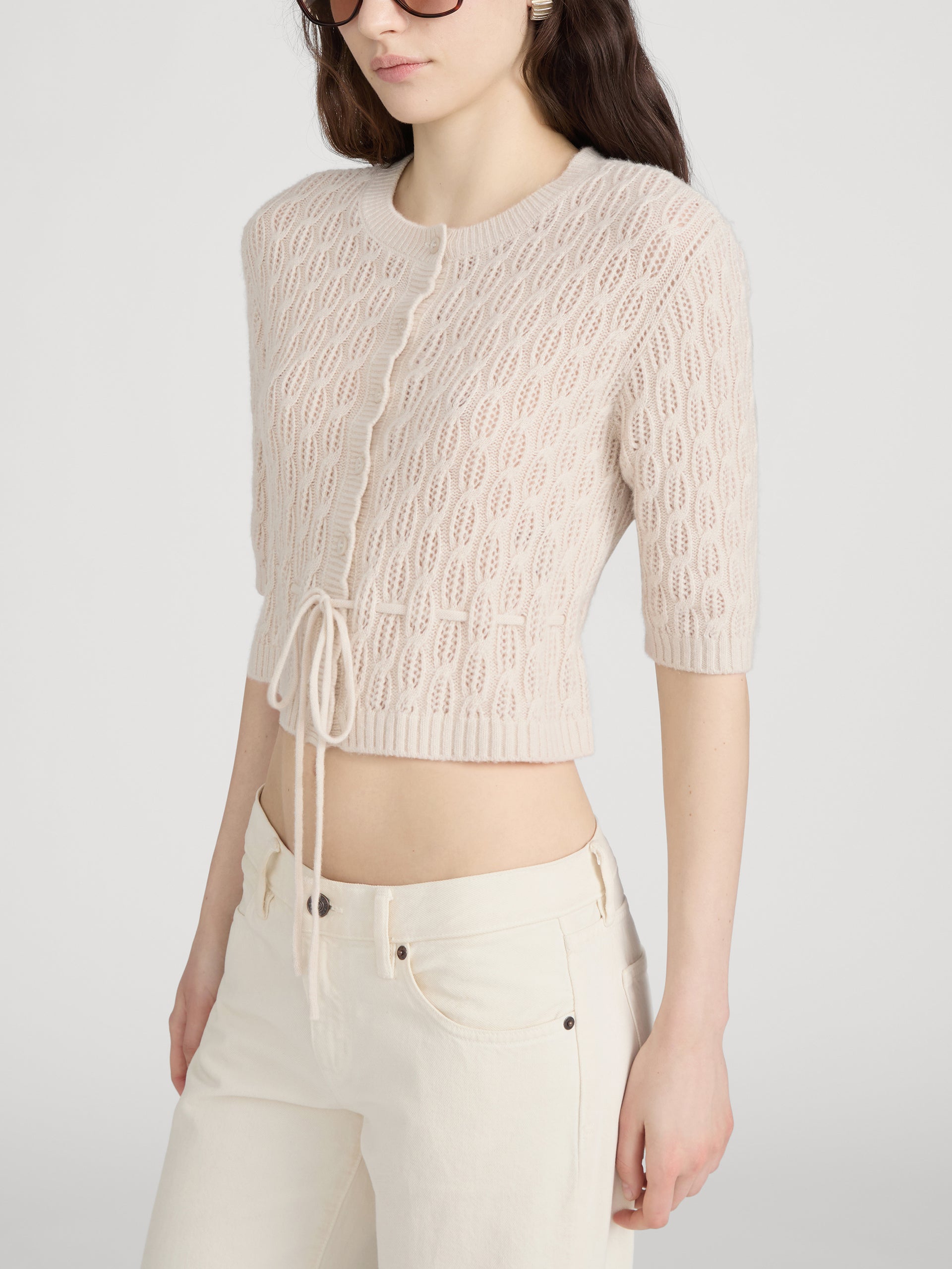 Sweater On model side