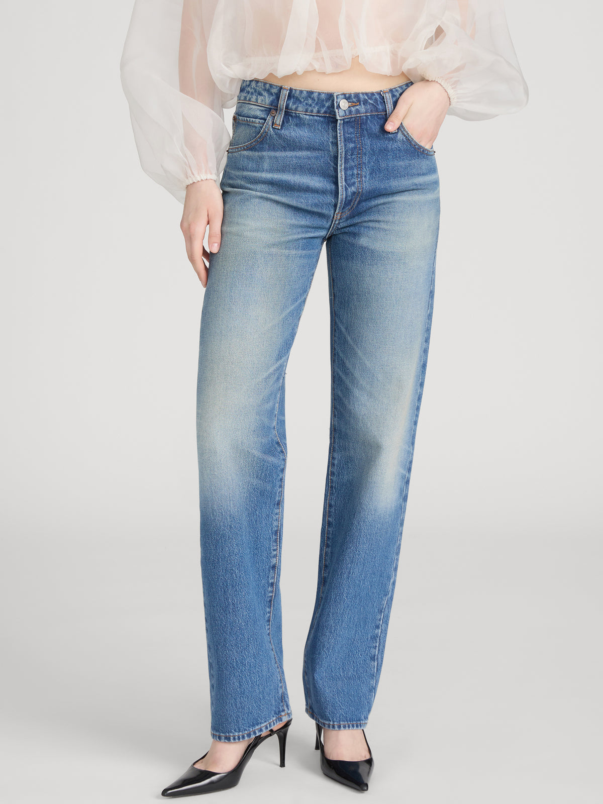 Jean On Model Front Crop