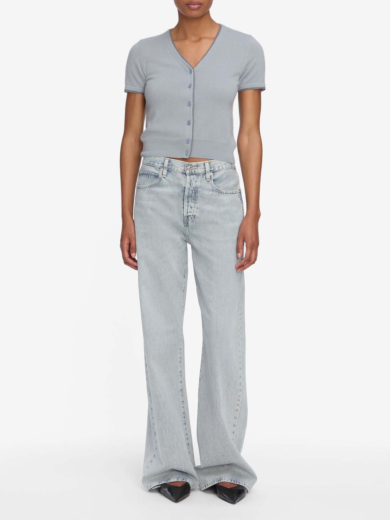 jeans full front view