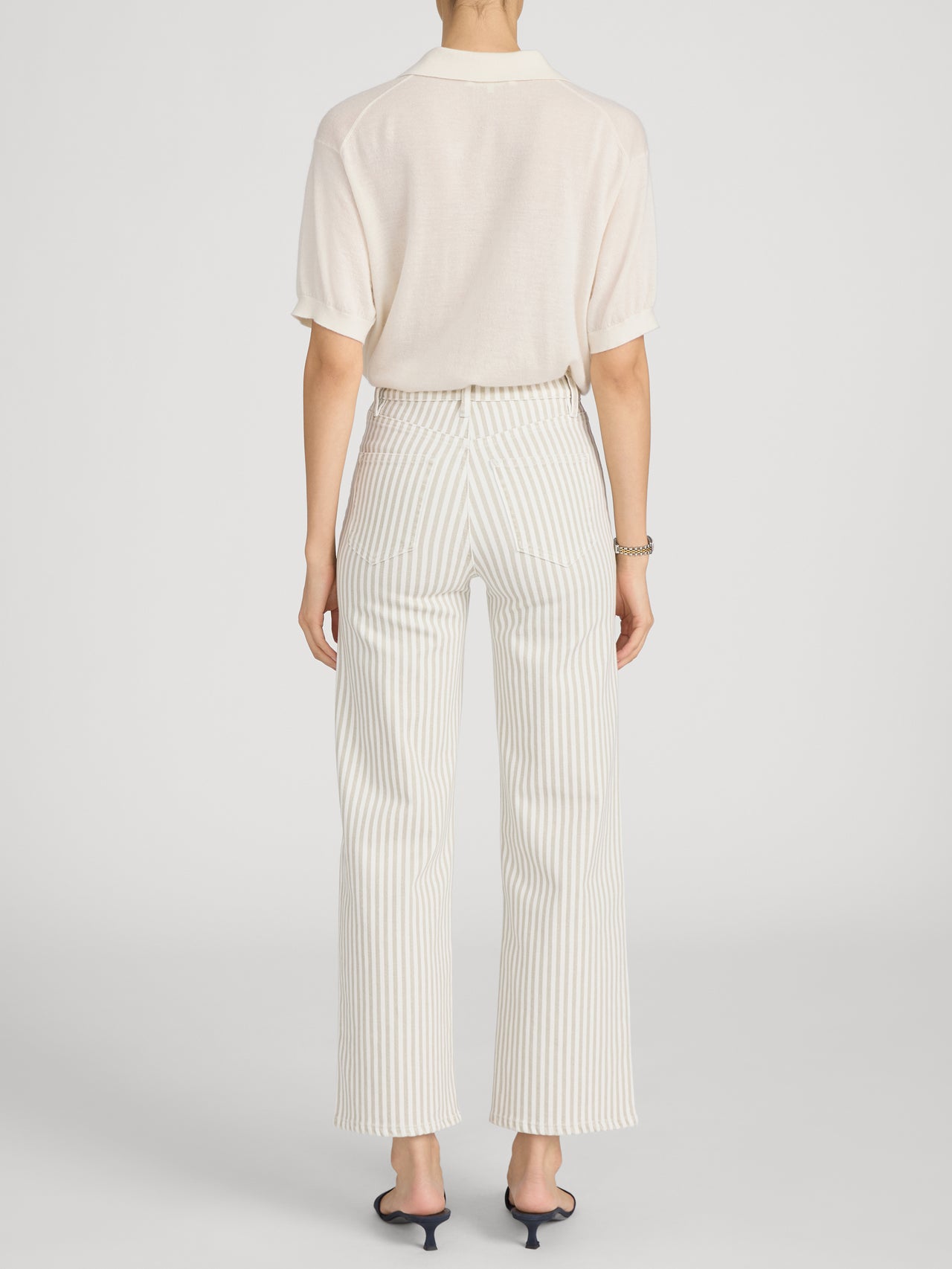 The Anchor Pant -- Flax Stripe