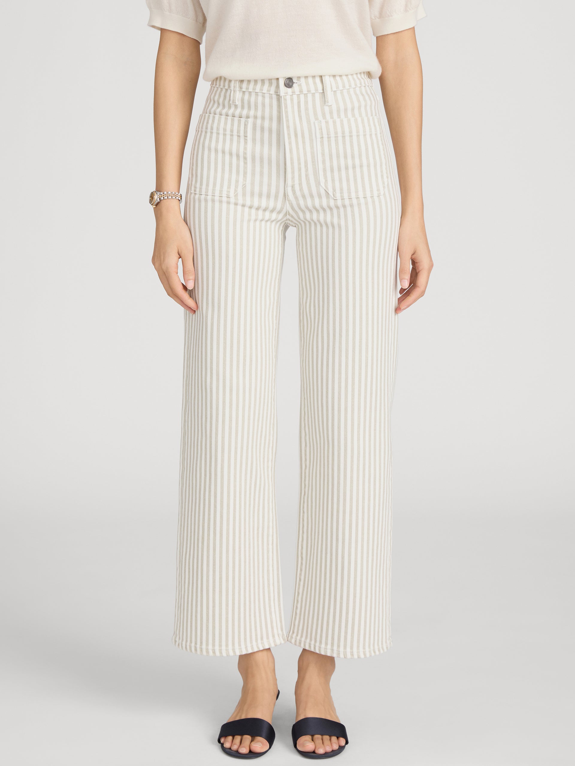 The Anchor Pant -- Flax Stripe
