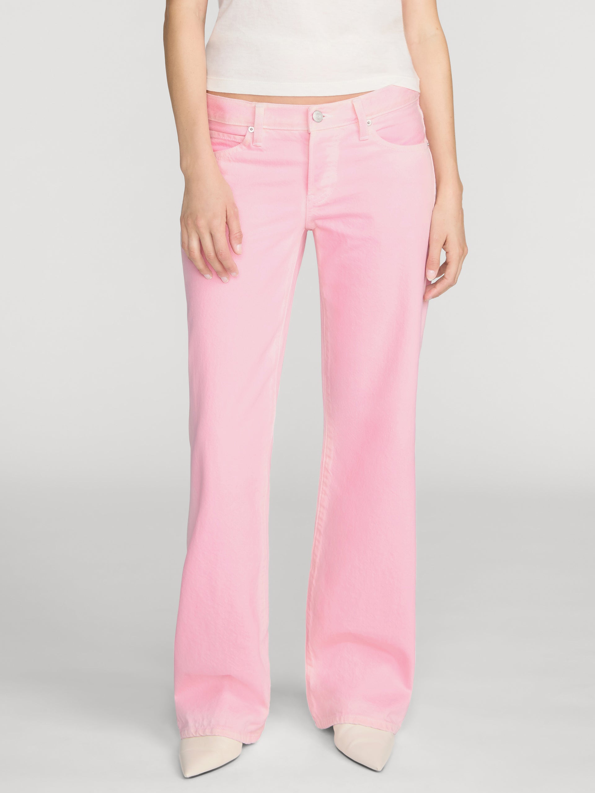 Jean front crop on model