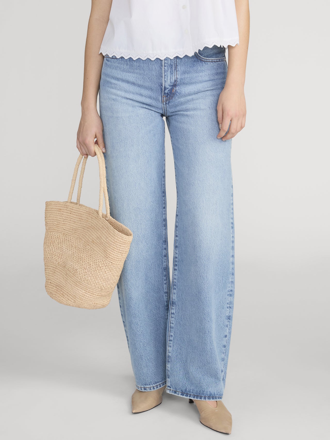 Jeans On Model Crop