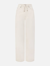 The Off Duty Drawstring Bow -- Natural Ecru