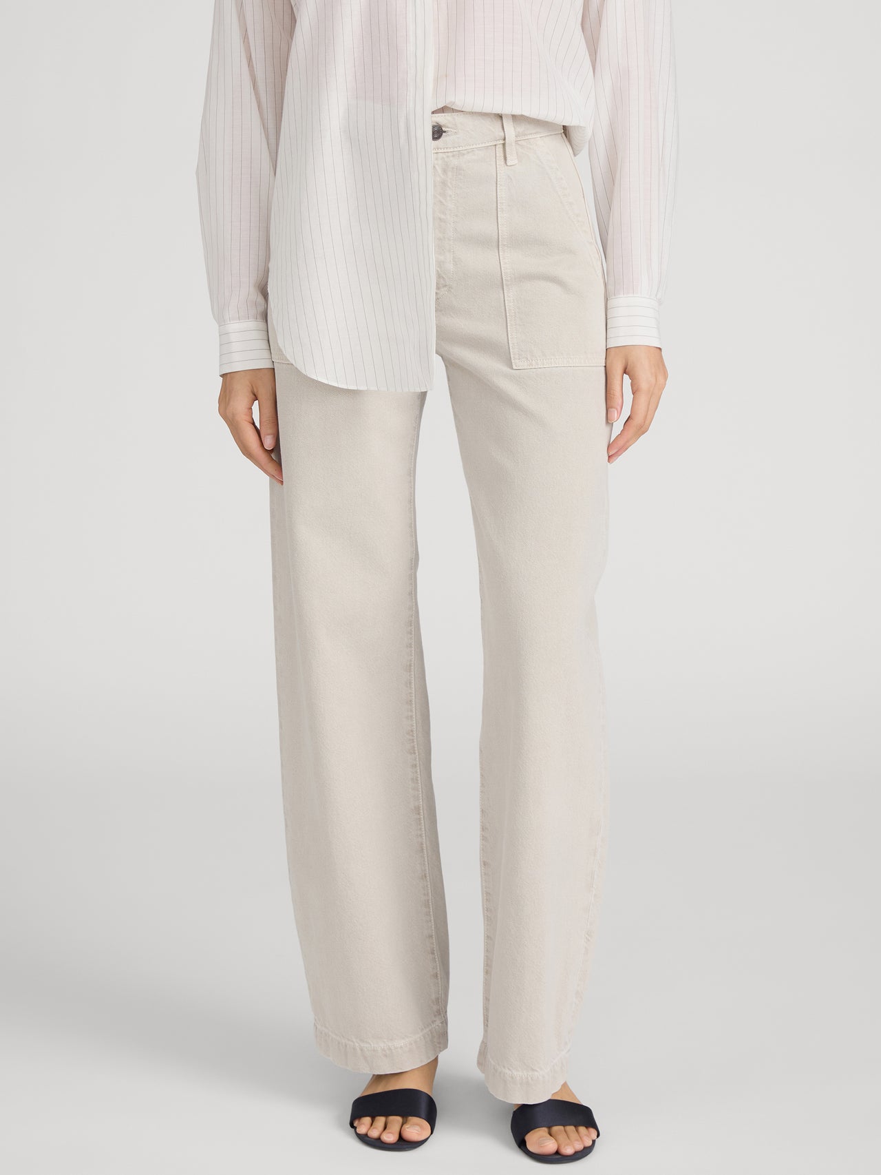 Jean on model front crop