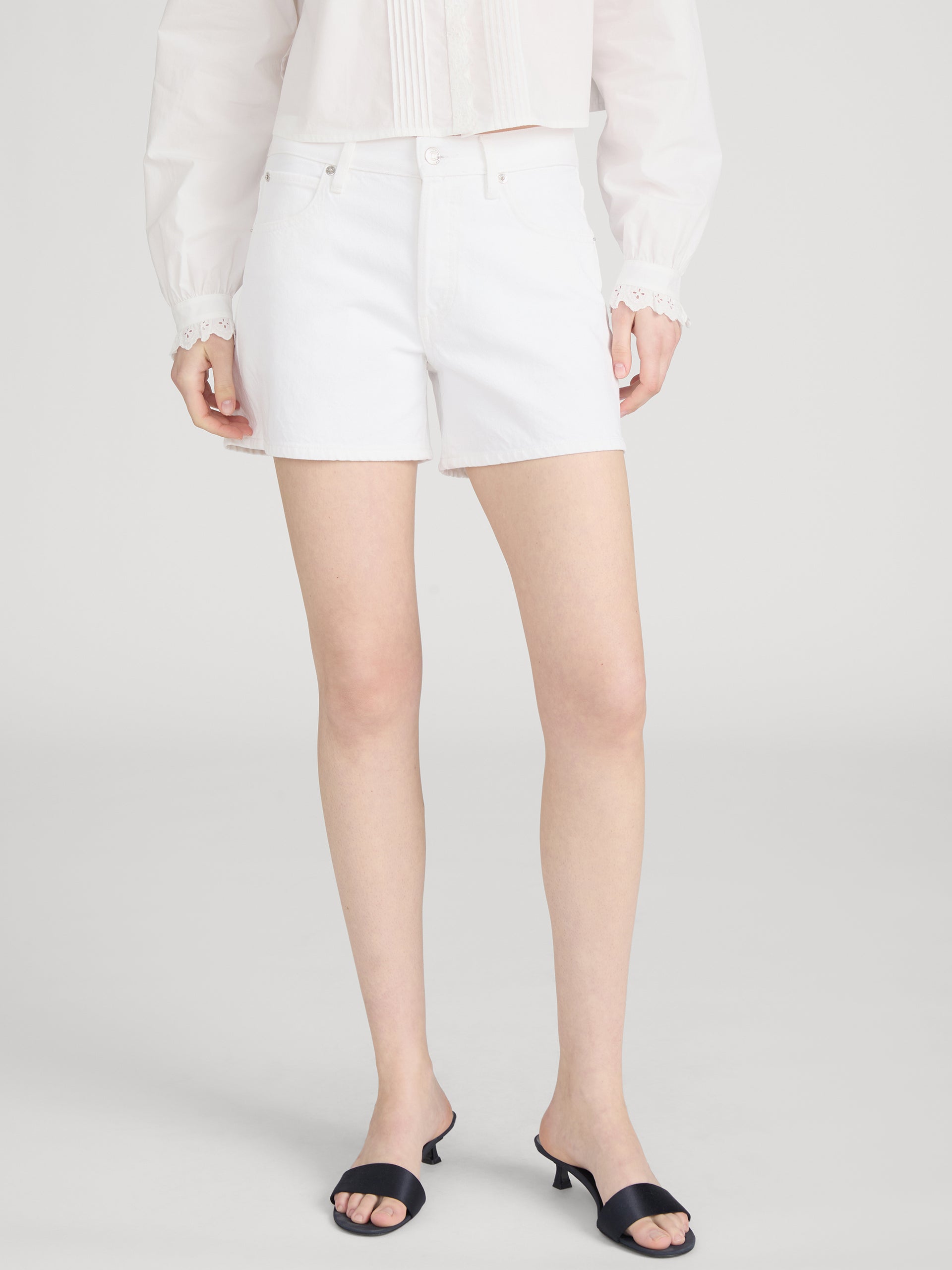 Shorts On Model Front Crop