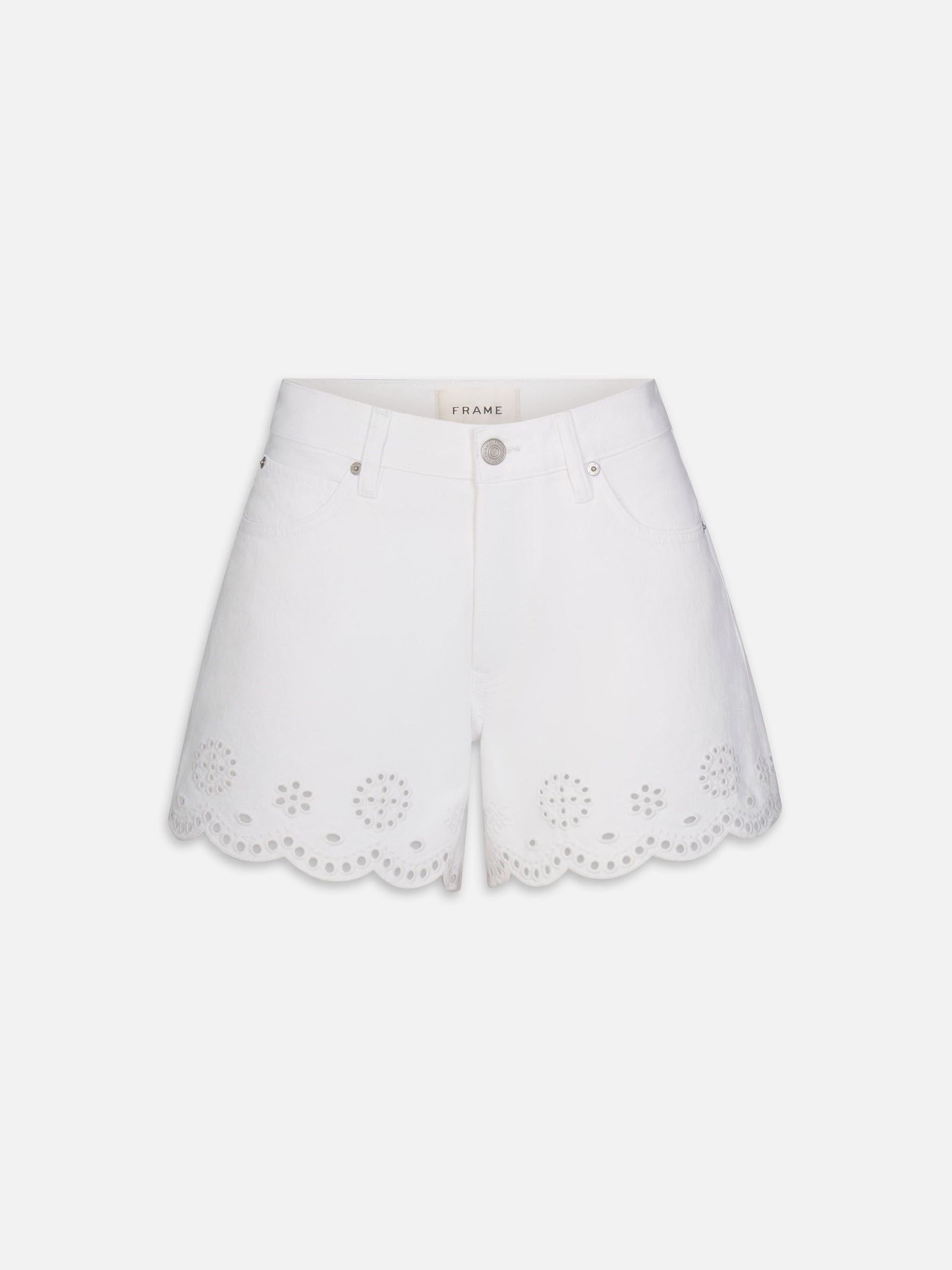 The Eyelet Hang Short Long -- White