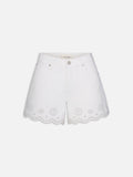 The Eyelet Hang Short Long -- White