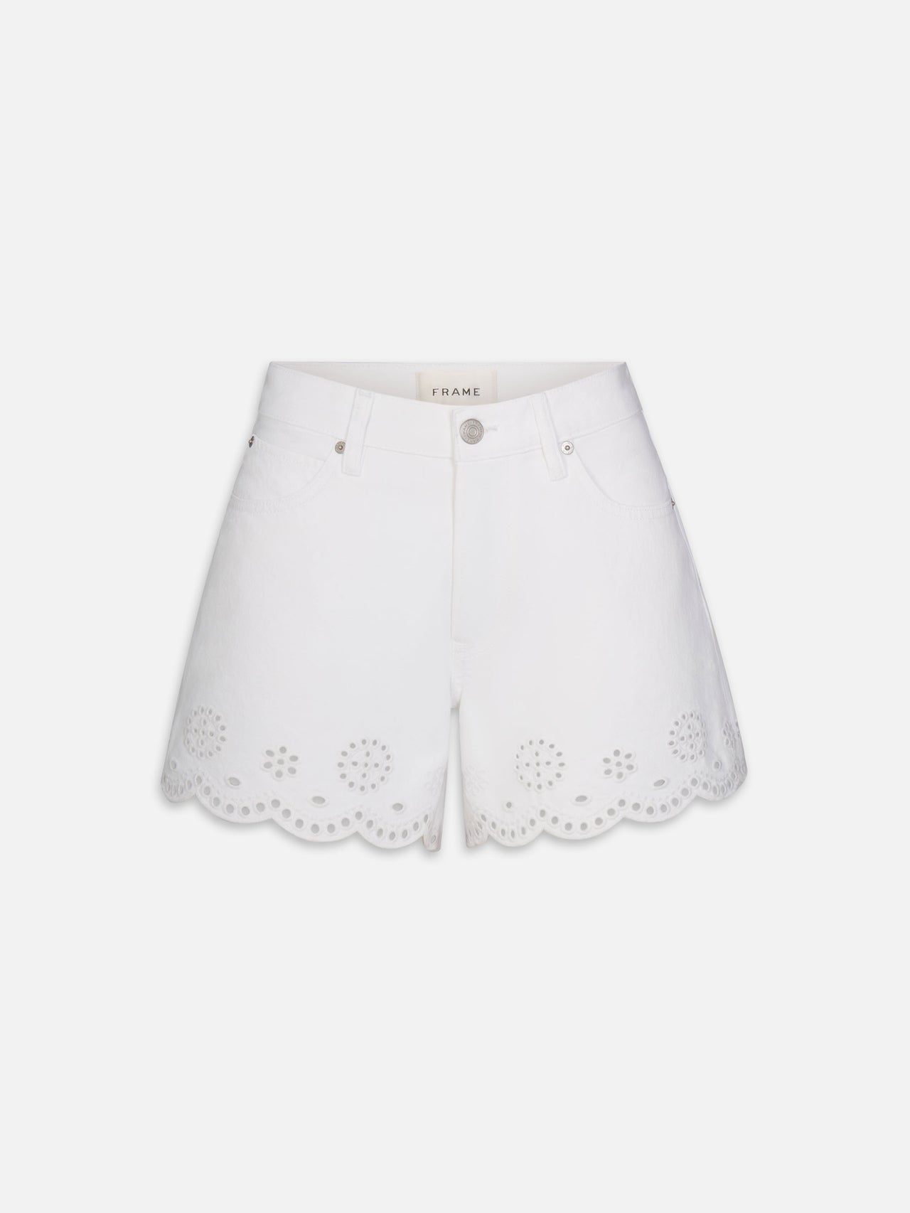 The Eyelet Hang Short Long -- White