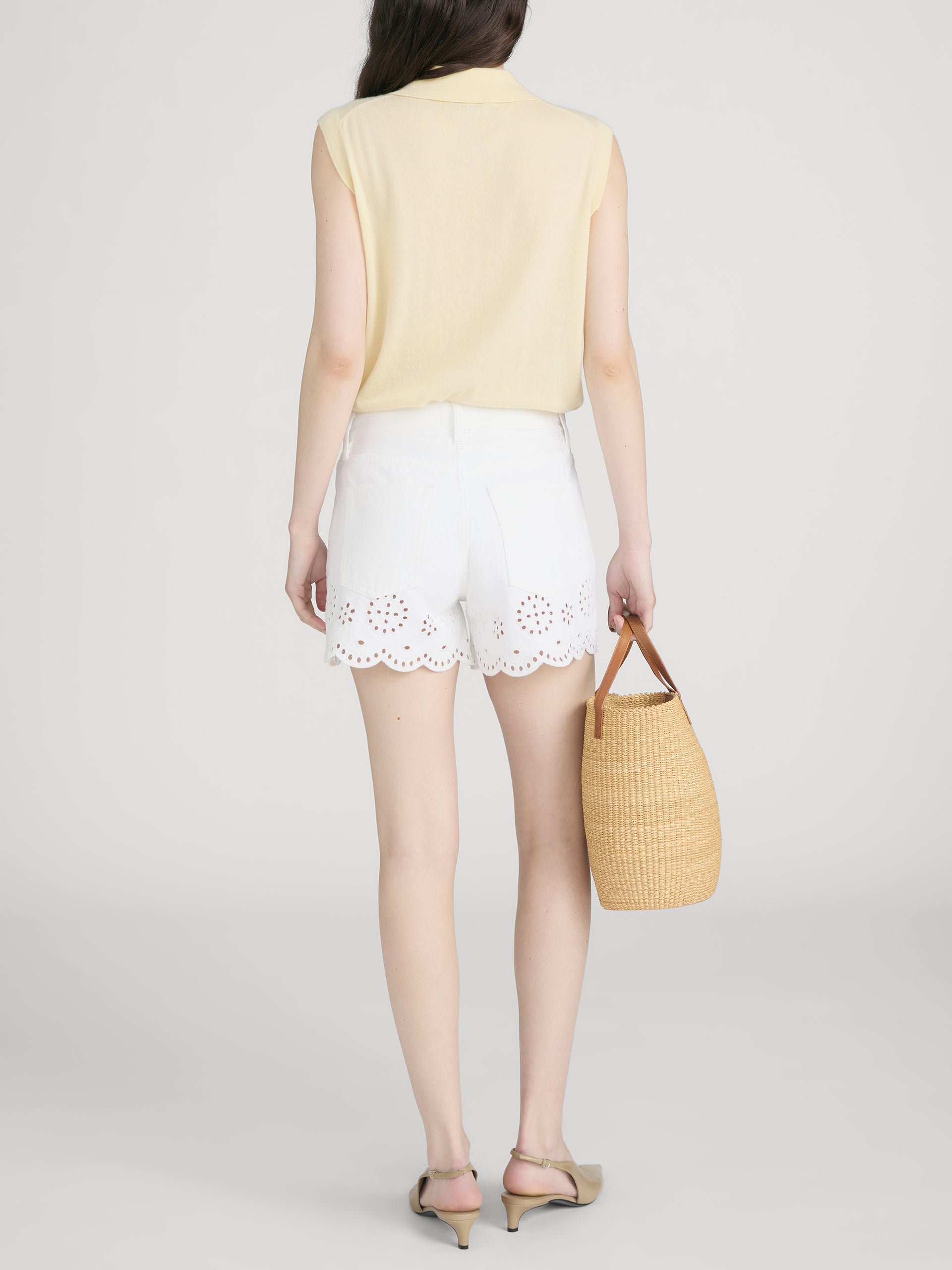 Short on model back