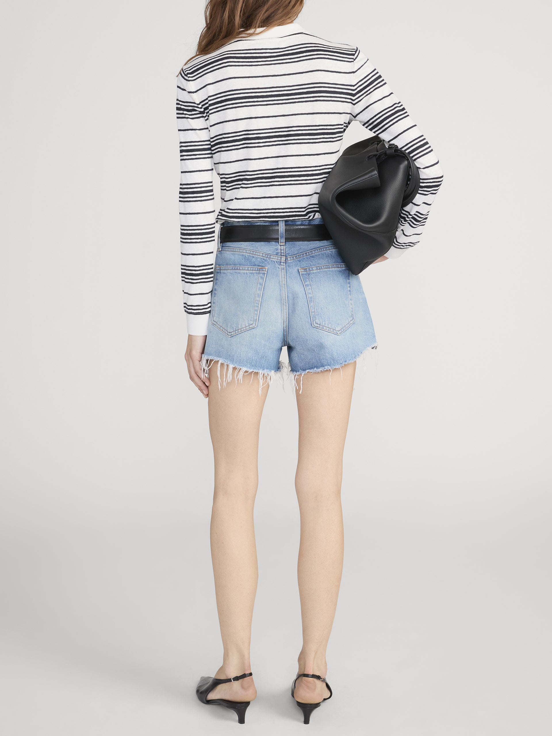 Denim On Model Back