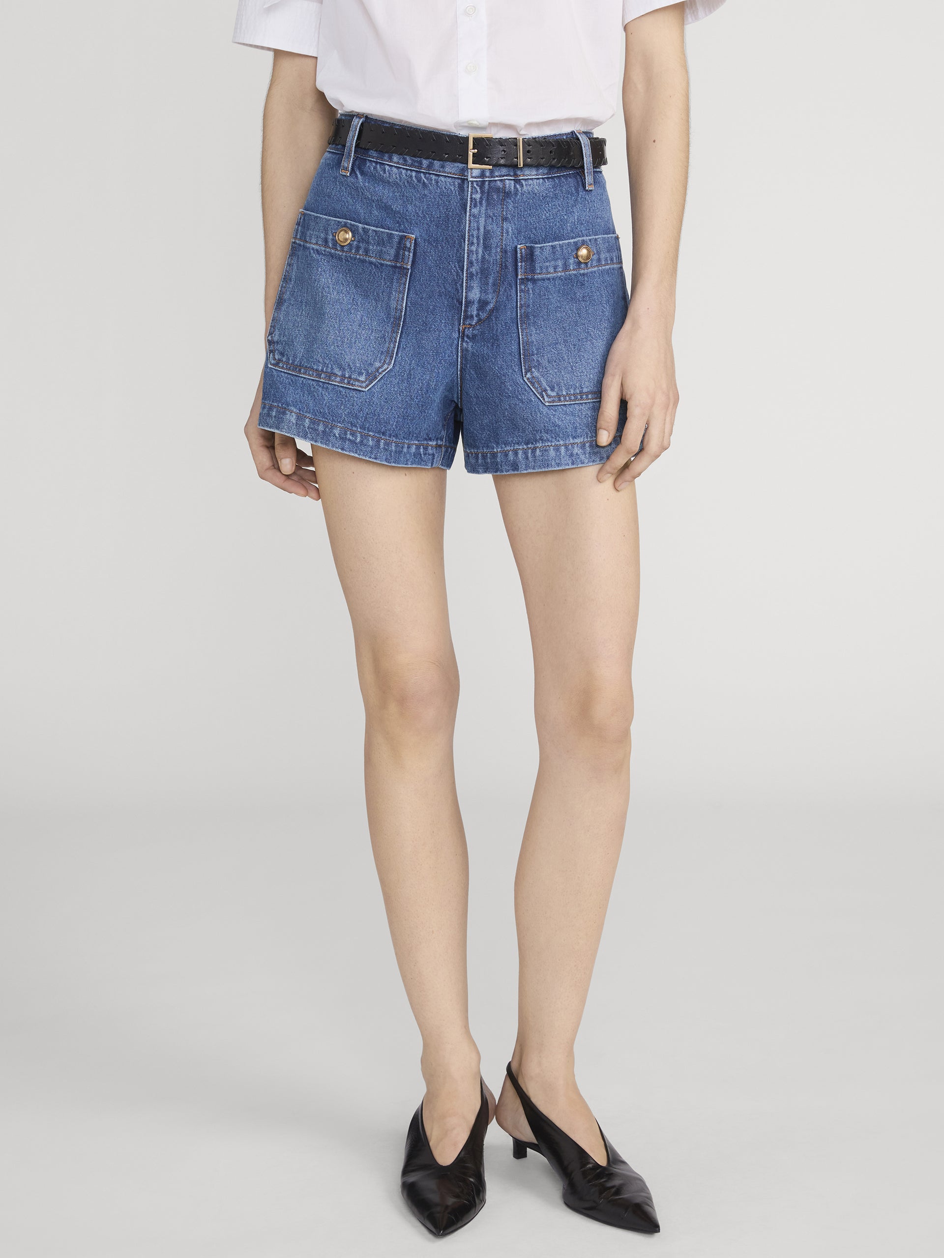 Shorts On Model Crop