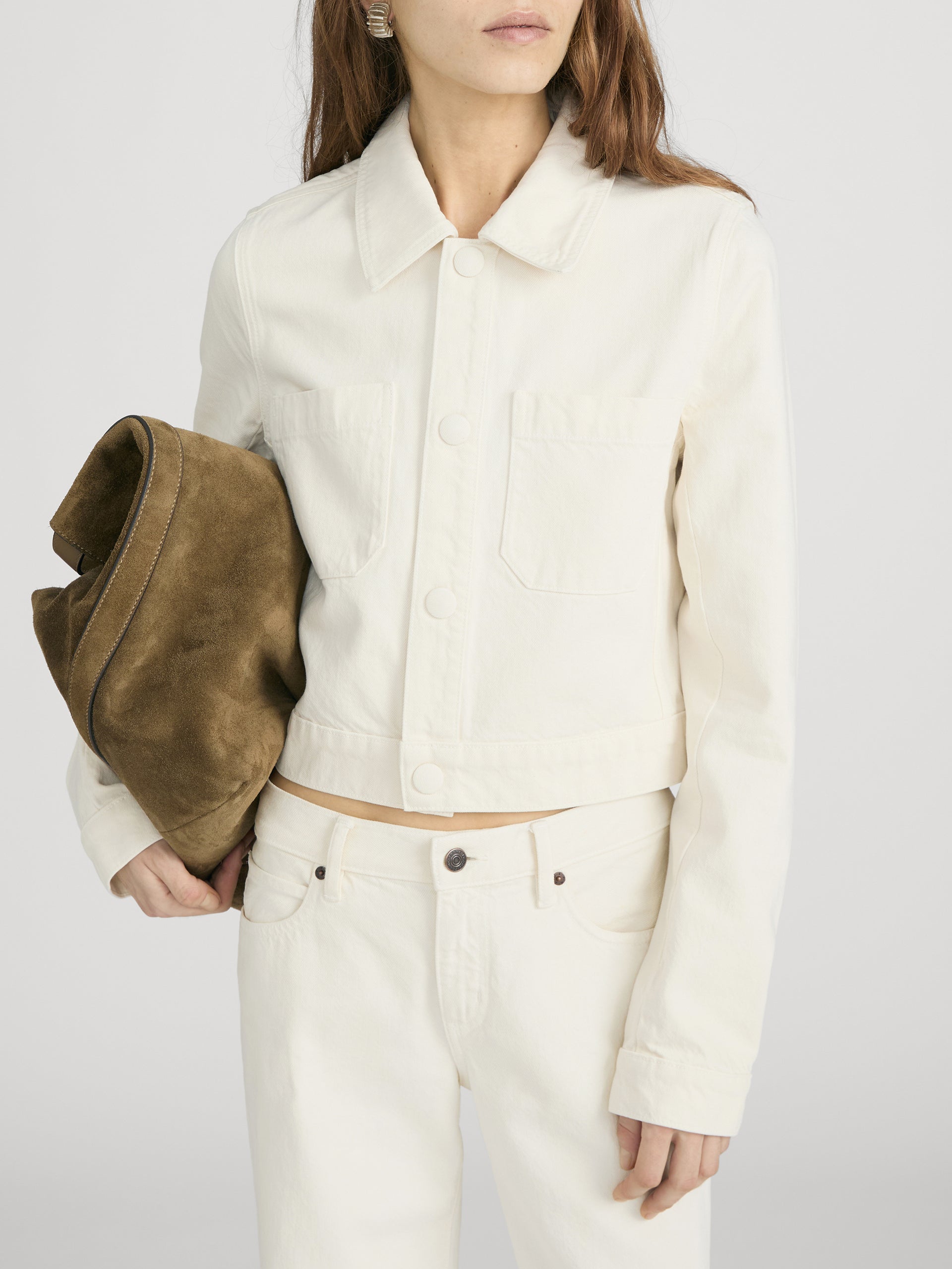 Jacket on model Crop