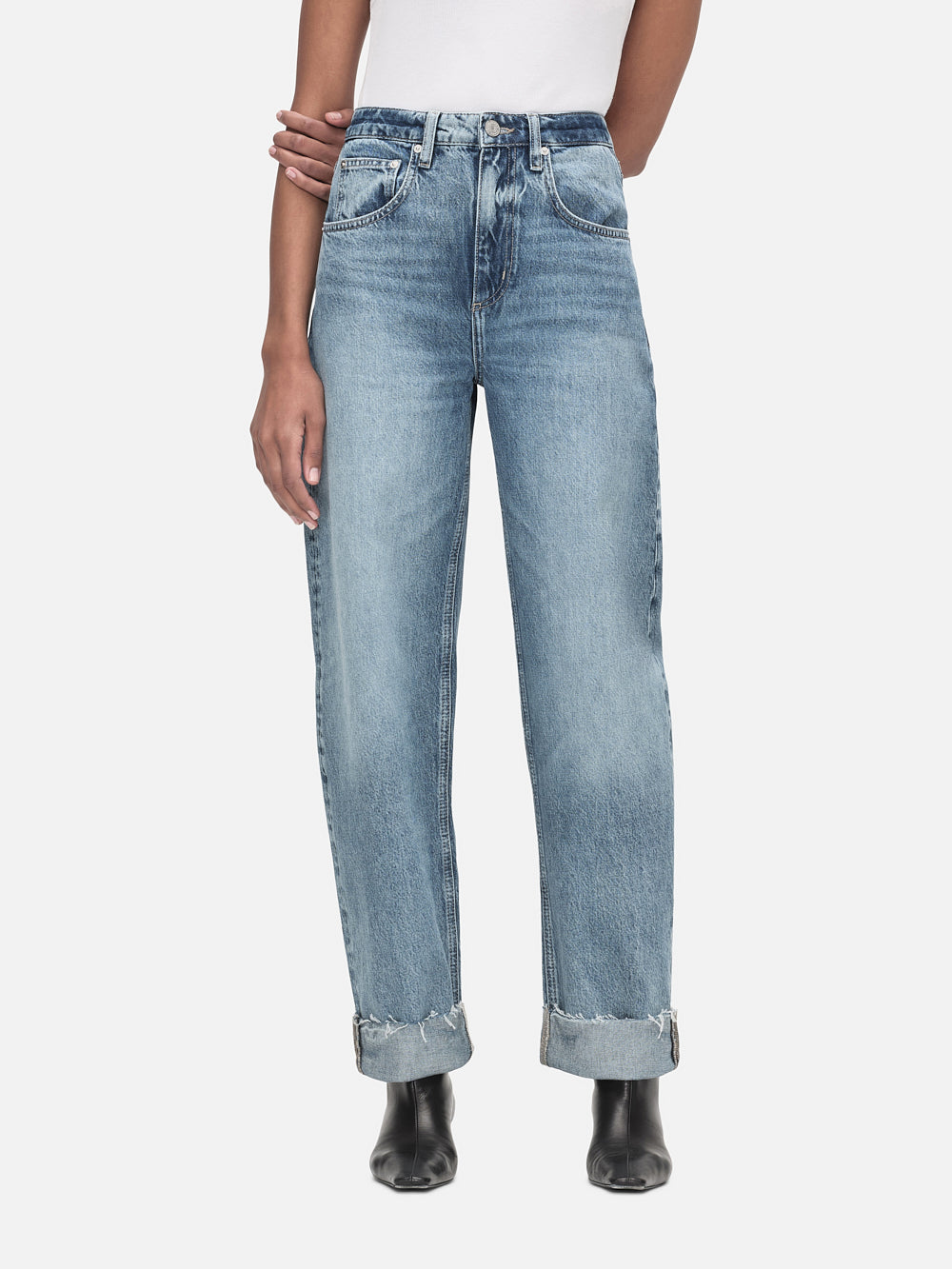 Cotton Denim Sisley Clothing Jeans Sisley Outlet High Waisted