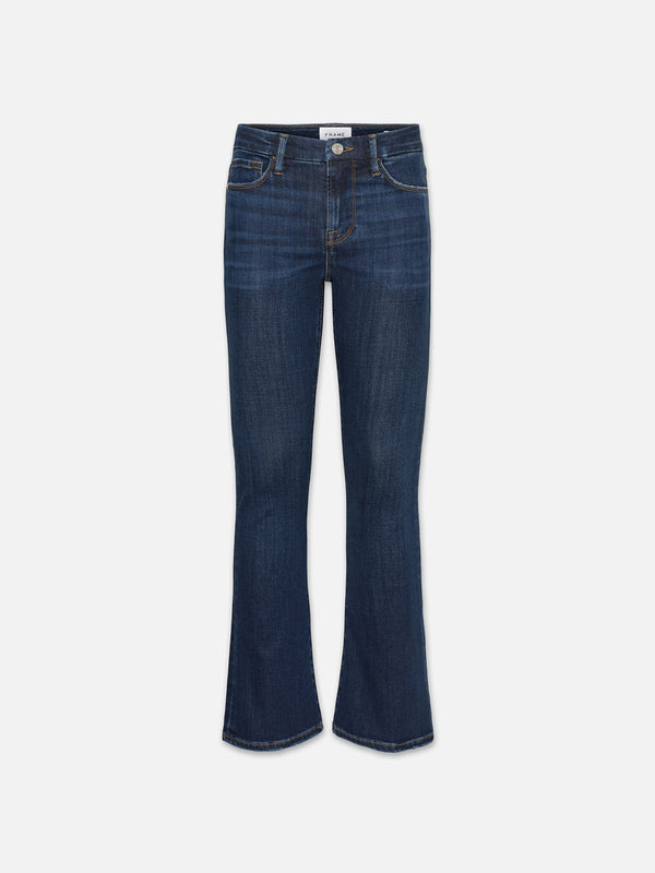 Le Crop Mini mid-rise bootcut jeans in blue - Frame