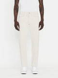 L'Homme Slim Brushed Twill -- Milk Beige