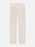 L'Homme Slim Brushed Twill -- Milk Beige