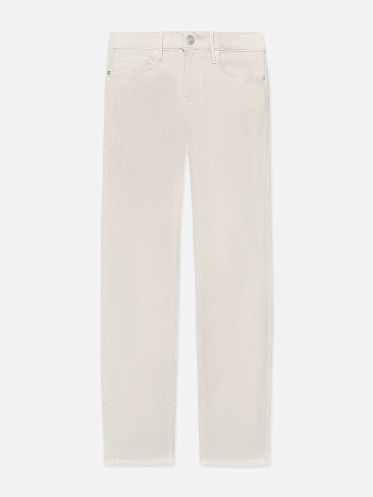 L'Homme Slim Brushed Twill -- Milk Beige