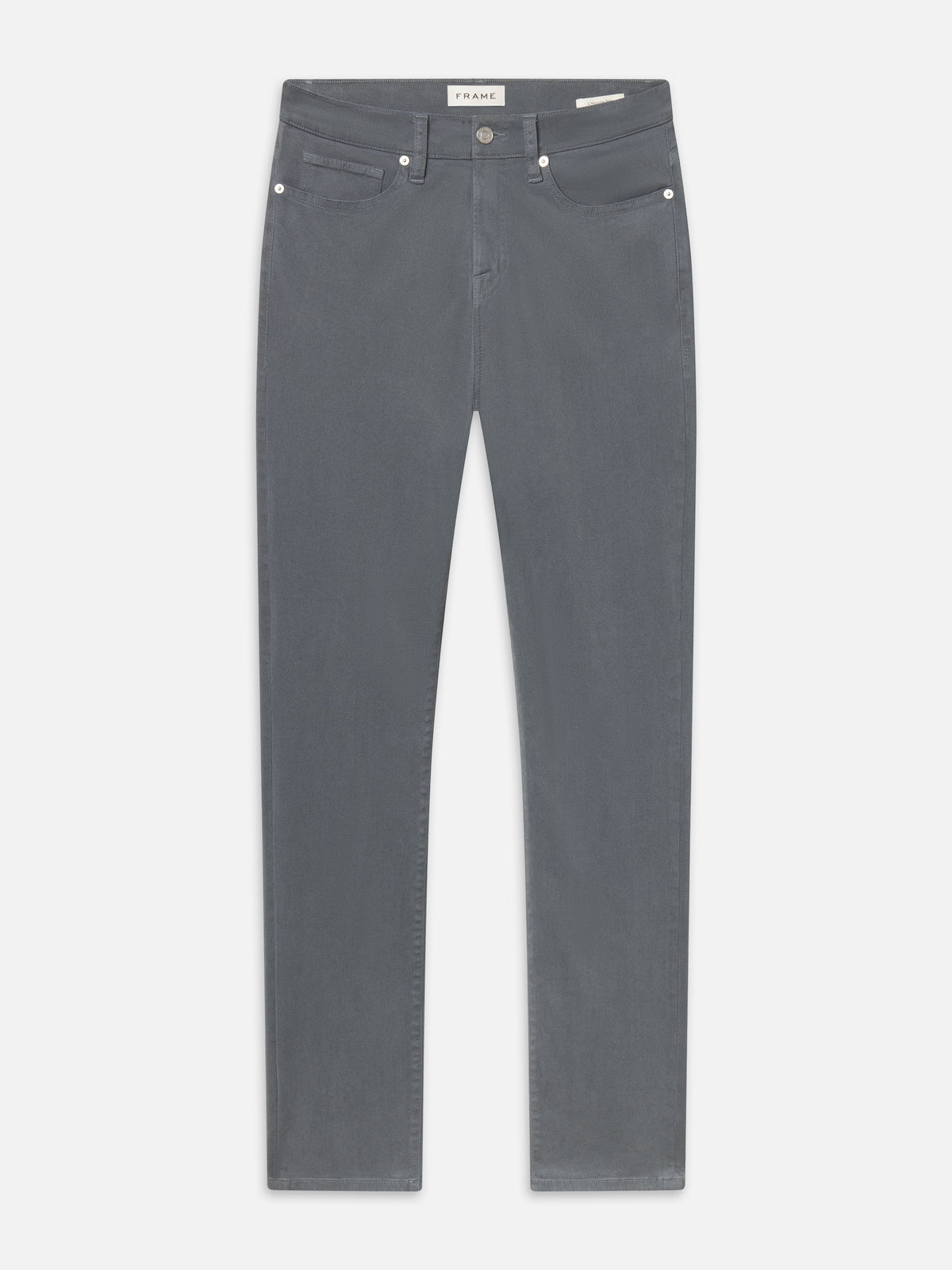 L'Homme Slim Brushed Twill -- Sea Blue