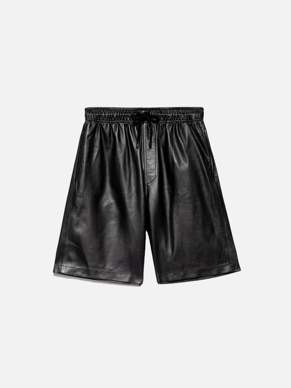 Leather Short in Noir
