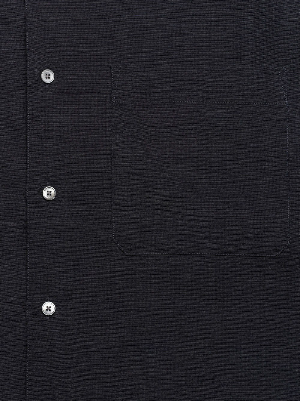 wool blend relaxed shirt -- dark navy detail packshot image alt:hover alt:size alt:fit1