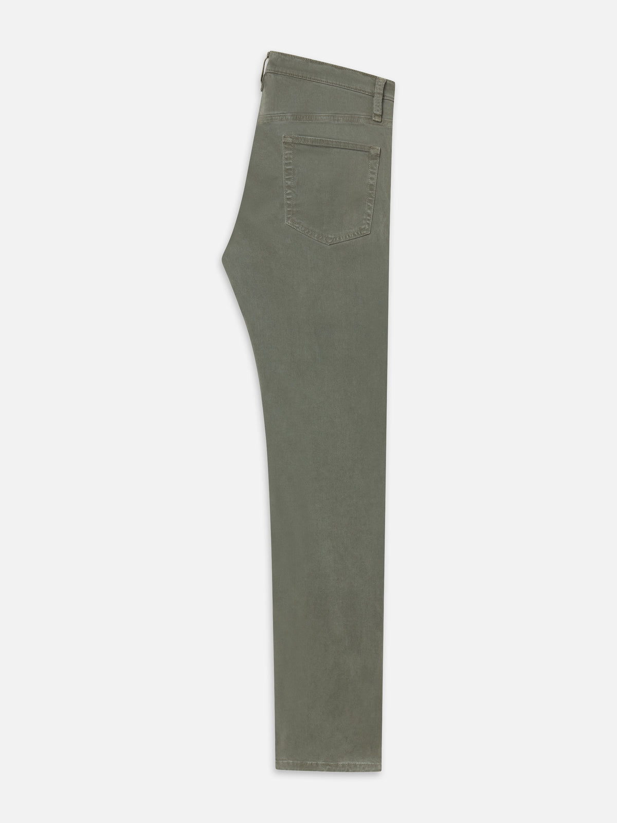 Modern Straight Brushed Twill -- Dusty Emerald