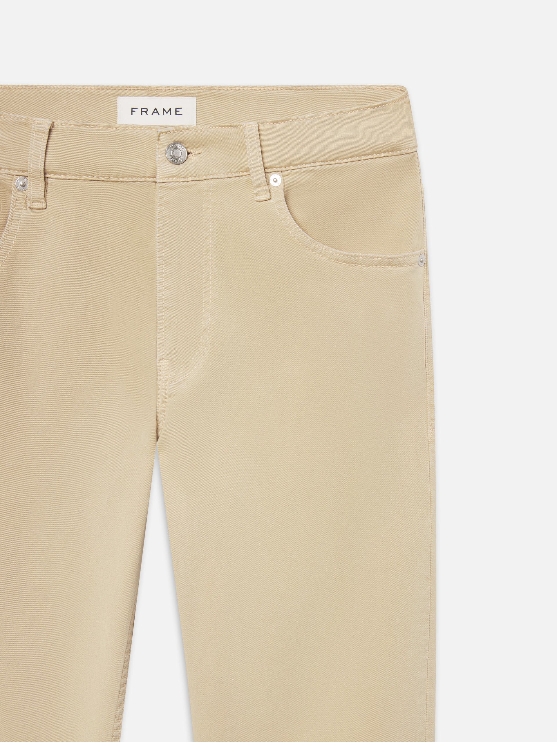 Modern Straight Brushed Twill -- Light Tan