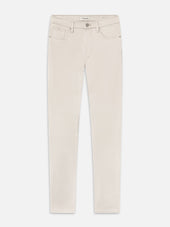 Modern Straight Brushed Twill -- Milk Beige