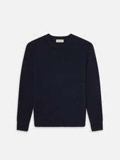 Cashmere Crewneck Sweater -- Navy
