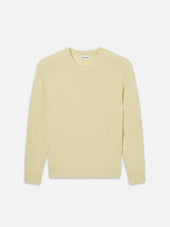 Cashmere Crewneck Sweater -- Pale Yellow