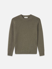 Cashmere Crewneck Sweater -- Smoky Green