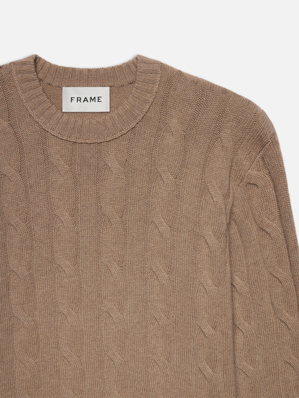 Cashmere Sweater Beige Cable Knit Sweater Mens CASHMERE CABLE