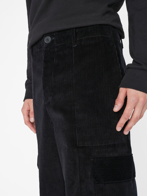 Wide Wale Corduroy Cargo Pants in Noir – FRAME