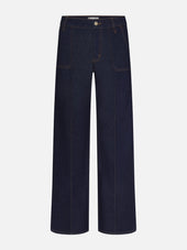Le Pixie Slim Palazzo Pintuck Pocket -- Rinse