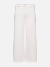 Low Rise Le Slim Palazzo -- White
