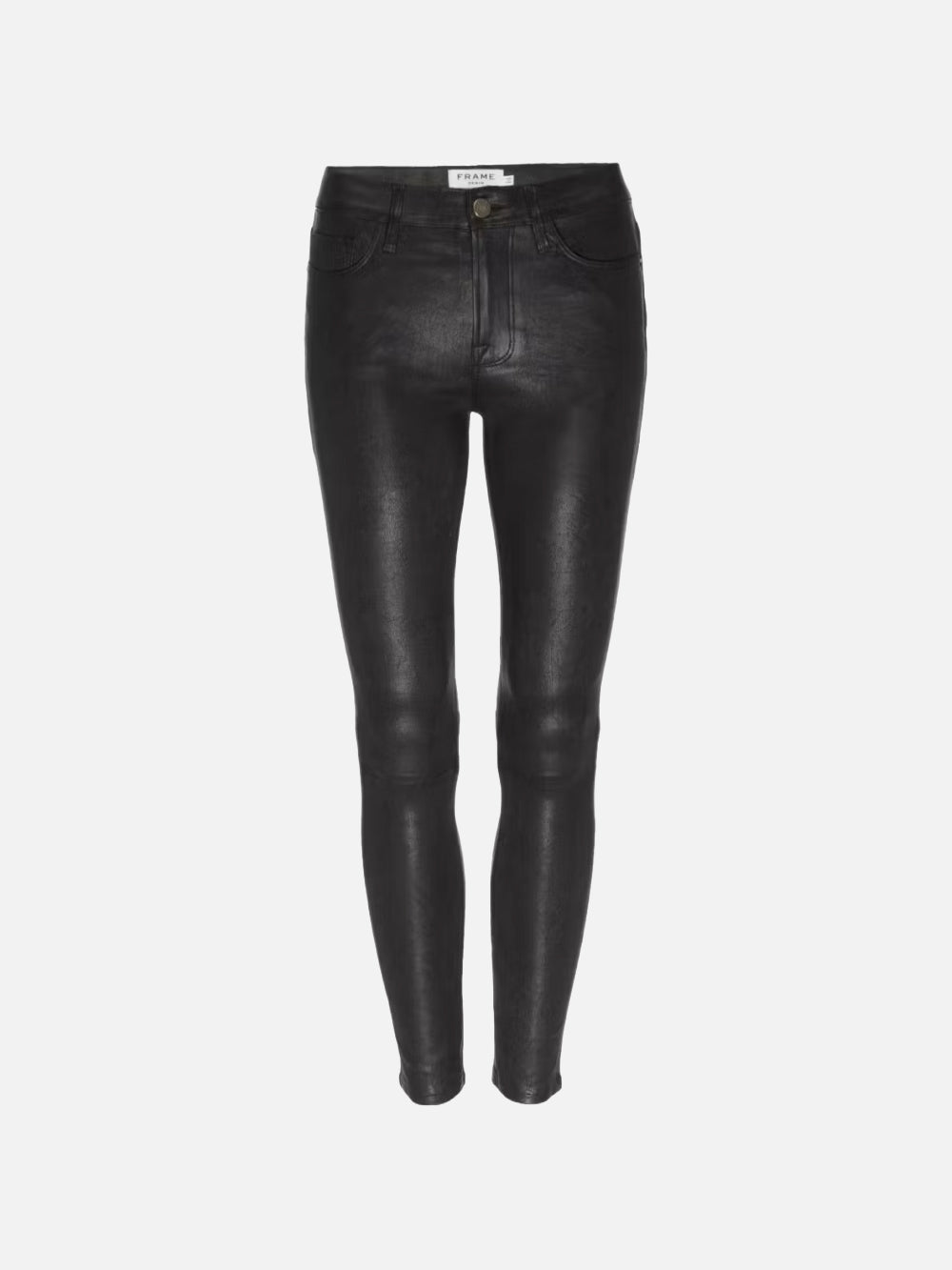 Faux Leather Slim Pants for Tall Women in Black 34 / 35 / Black