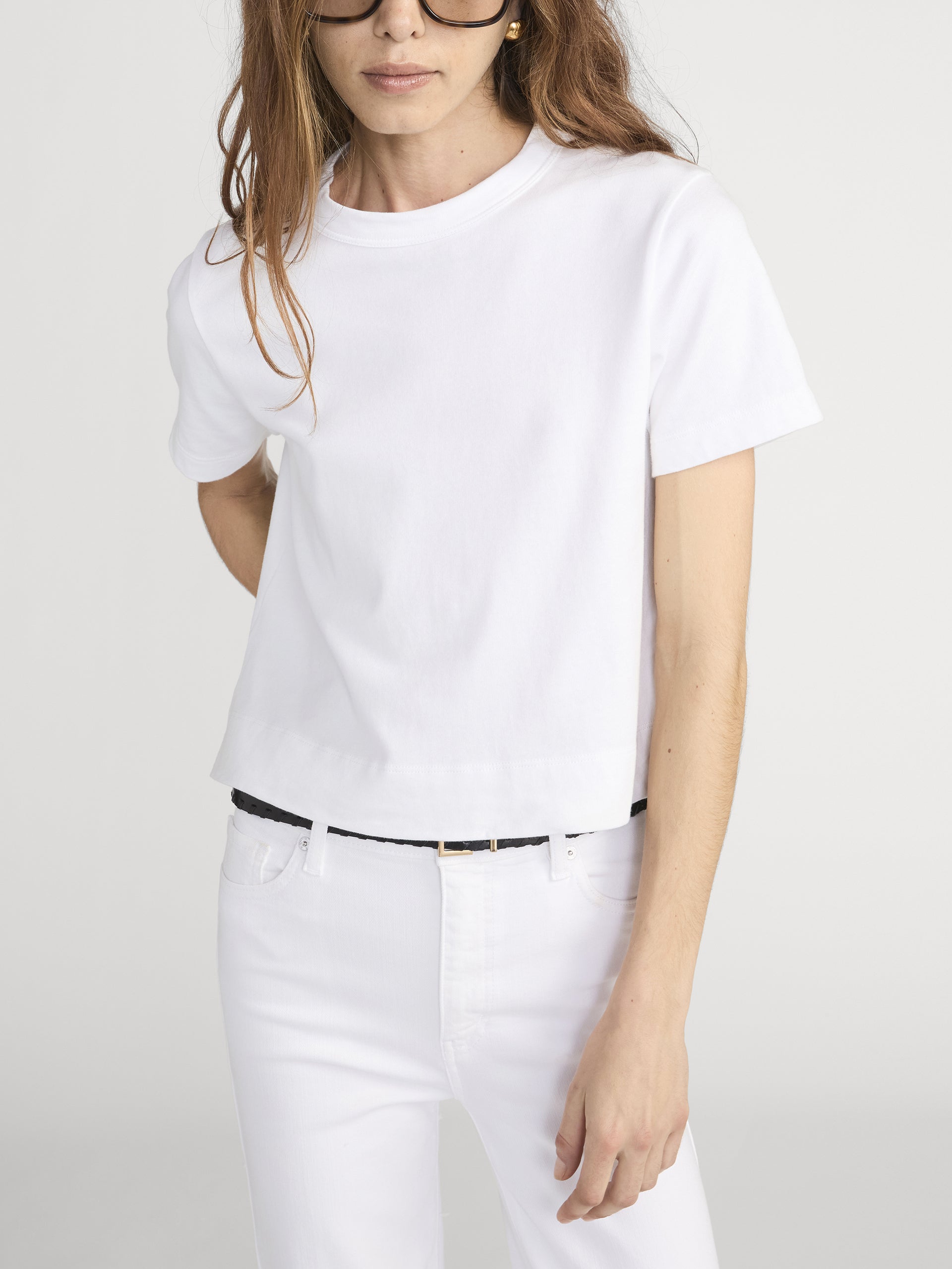 Tee On Model Front Crop