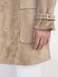 The Suede Trench Jacket -- Light Camel