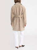 The Suede Trench Jacket -- Light Camel