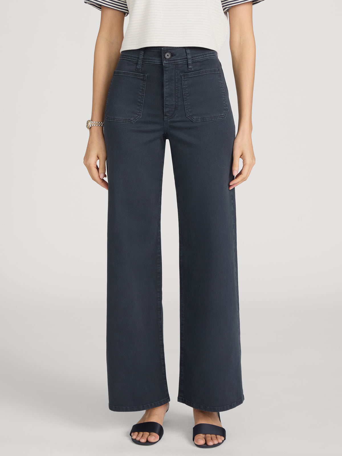 Pant on model front crop