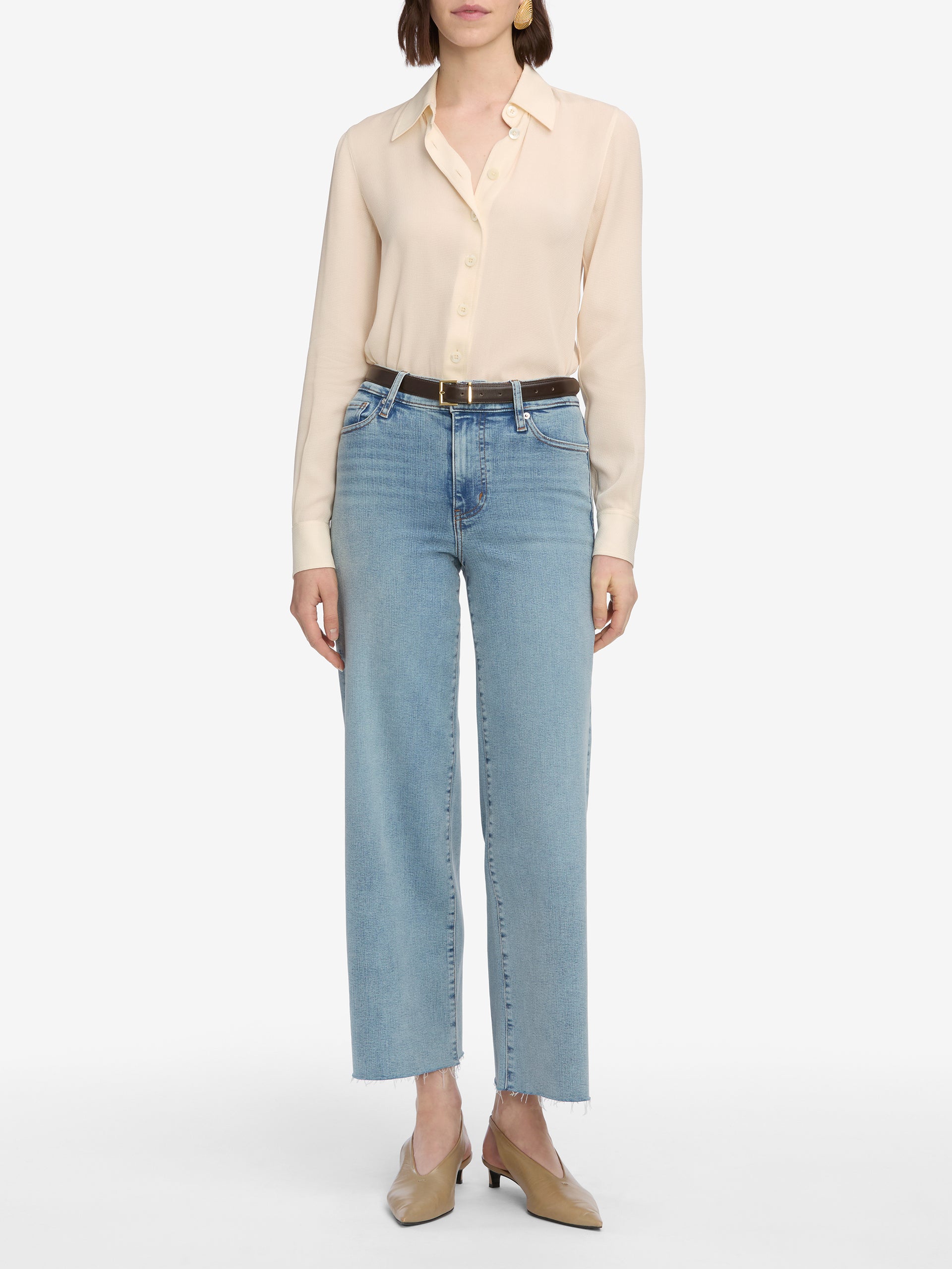 jeans full front view