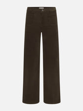 Le Slim Palazzo Modernist Pocket Corduroy -- Rich Military