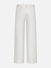 Le Slim Palazzo Pintuck Pocket -- Au Natural Clean
