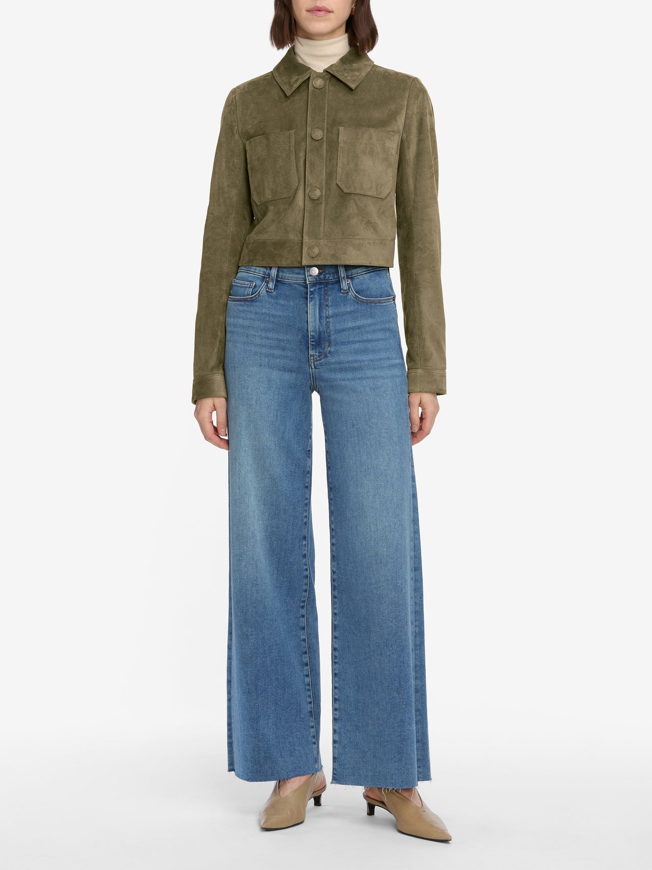 jeans full front view