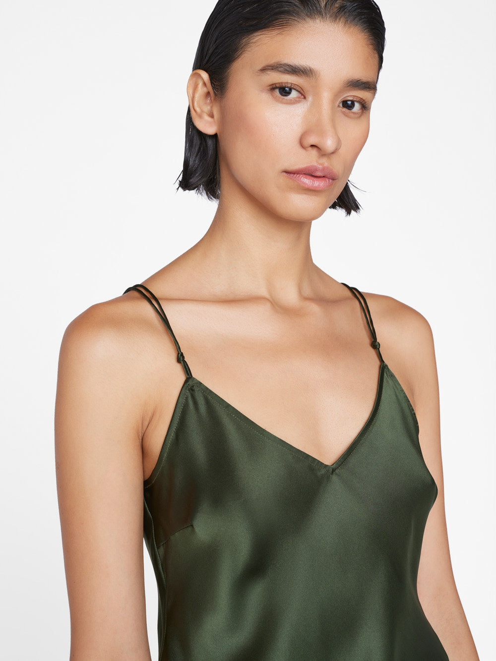 Clearance V Neck Front and Back Silk Camisole M