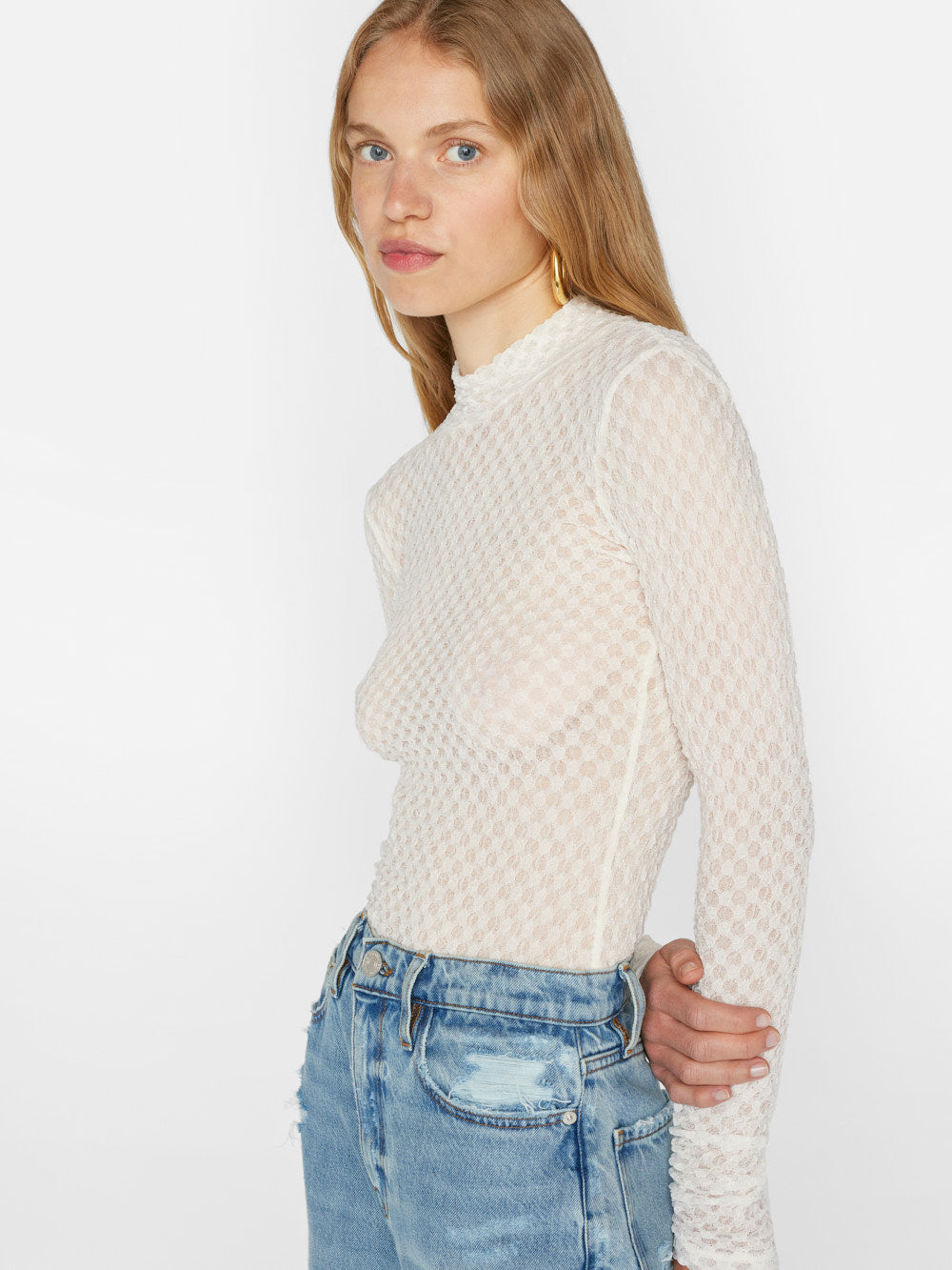 Off white mesh top Clearance