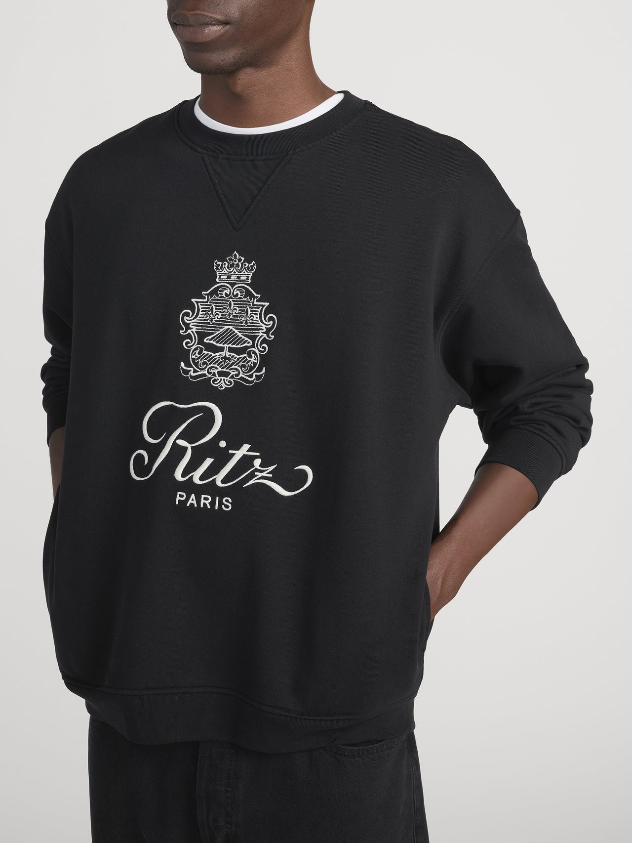 Ritz Sweatshirt Side On Model