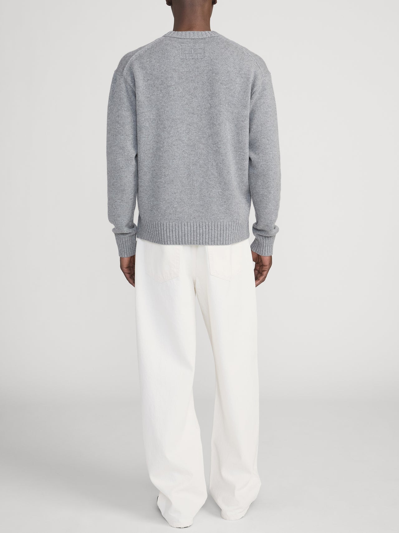 Baggy Jean -- Off White Destructed